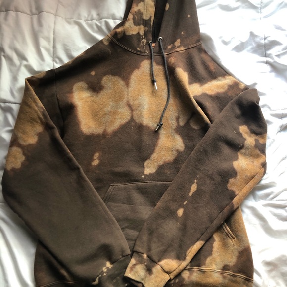 Tops - Homemade Bleach tie dye hoodie